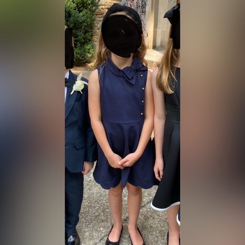 Janie & Jack navy blue dress